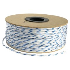 PPF 4 Polypropylenové lano pletené s jádrem - průměr 4mm, 100 metrů bílé