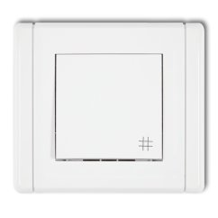 KARLIK křížový vypínač metalický stříbrný