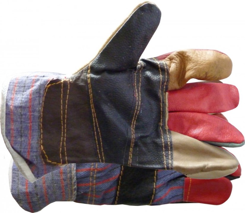 Zateplené rukavice z kůže