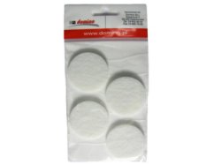 Filcová podložka d50 bílá - 4 ks