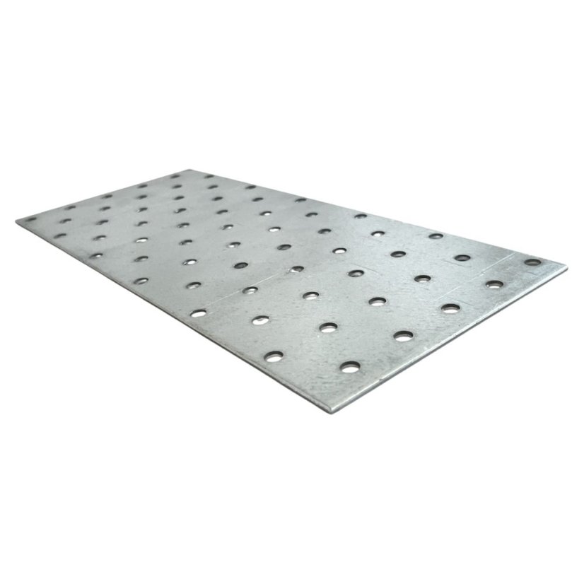 PP13 / PP24 Destička perforovaná 100x240x2mm tesařská spojka děrovaná pozinkovaná CE