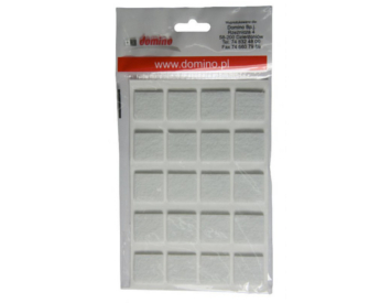 Filcová podložka 20x20 bílá - 20 ks