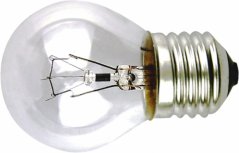 Nárazuvzdorná žárovka kulatá E27 230V 25W