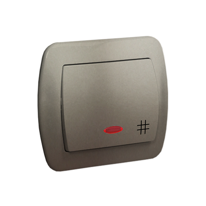 KONTAKT SIMON křížový vypínač podsvícený bílý