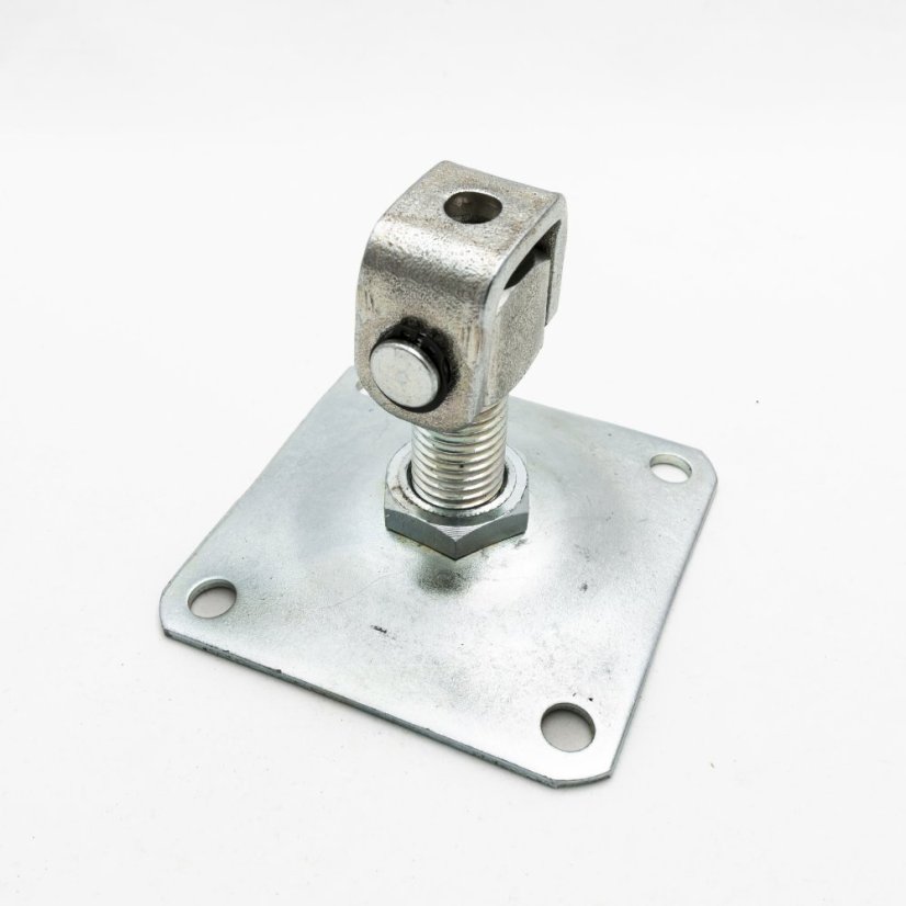 ZRP 20/100 b Závěs stavitelný k přišroubování 100x100mm M20 bílý zinek