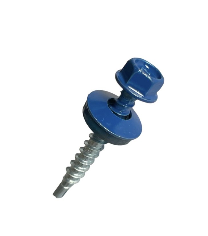 Vrut farmářský samovrtný s podložkou 4,8x35 modrý 5010 - 250ks