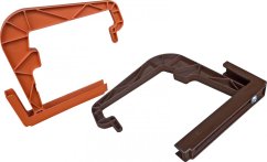 Balkonový držák truhlíků tmavě hnědý