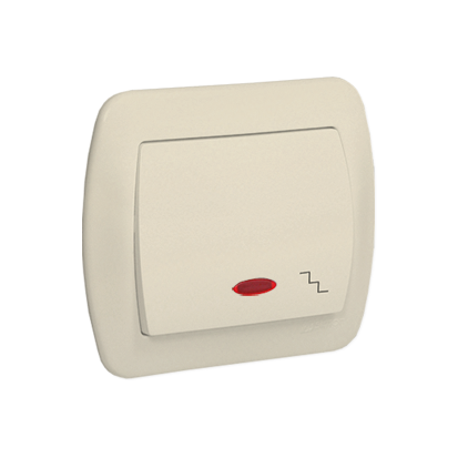 KONTAKT SIMON schodištový vypínač podsvícený béžový