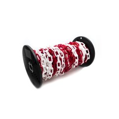Řetěz plastový 6mm bílo-červený