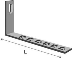 Podpěra vedení na střechy stavitelná d6/8 40cm