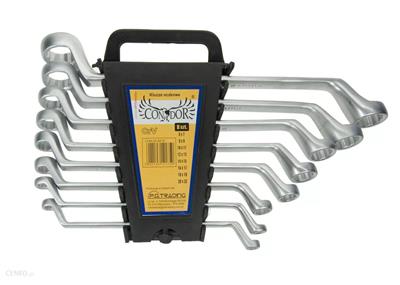 Kroužkové klíče se zahnutým očkem 6-22mm 8ks