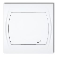 KARLIK schodištový vypínač bílý