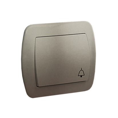 KONTAKT SIMON Zvonkové tlačítko satina