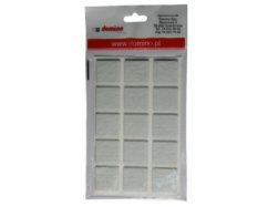 Filcová podložka 25x25 bílá - 15 ks