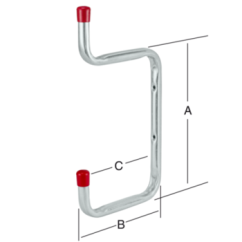 W2P držák pro dvě poličky 225 mm