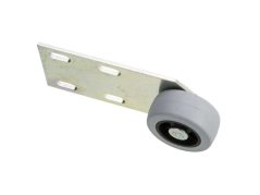 Rolka na płaskowniku 100mm / 40 mm gumowana