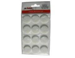 Filcová podložka d28 bílá - 12 ks