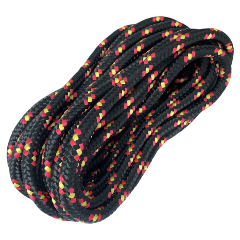 PPF 16 Polypropylenové lano pletené s jádrem - průměr 16mm, 30 metrů černé