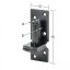 C 13/11c Uchwyt czopowy fi13 11x104mm czarny