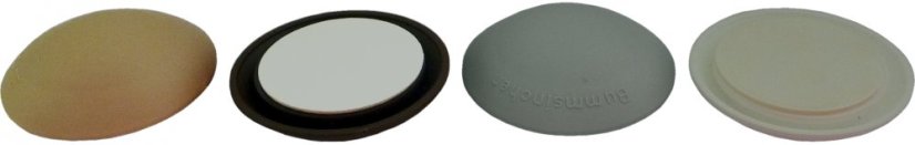 Dveřní zarážka k nalepení na stěnu 40mm hnědý