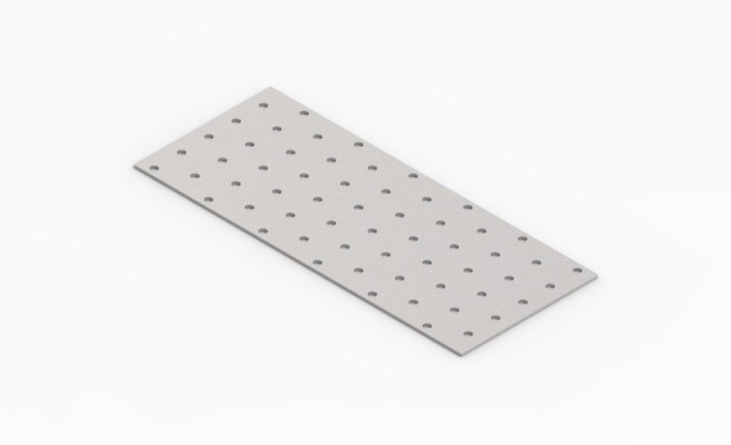 PP13 / PP24 Destička perforovaná 100x240x2mm tesařská spojka děrovaná pozinkovaná CE