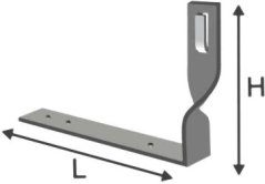 Podpěra vedení na střechy kroucená 40cm d6/8