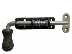 WSPU 150c Zástrč pružinová s dřev. koncovkou černá 150x30mm