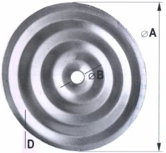 okucie budowlane KD1 talerz 70/0,5 [200szt.]