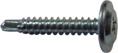 Vrut s rámovou hlavou a křížovou drážkou do plechu bílý pozink 4,2x50 - 100ks