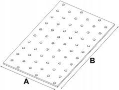 PP24 / PP31 Destička perforovaná 200x300x2mm tesařská spojka děrovaná pozinkovaná CE