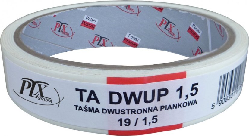Dvoustranná lepící páska pěnová 19mm x 1,5m