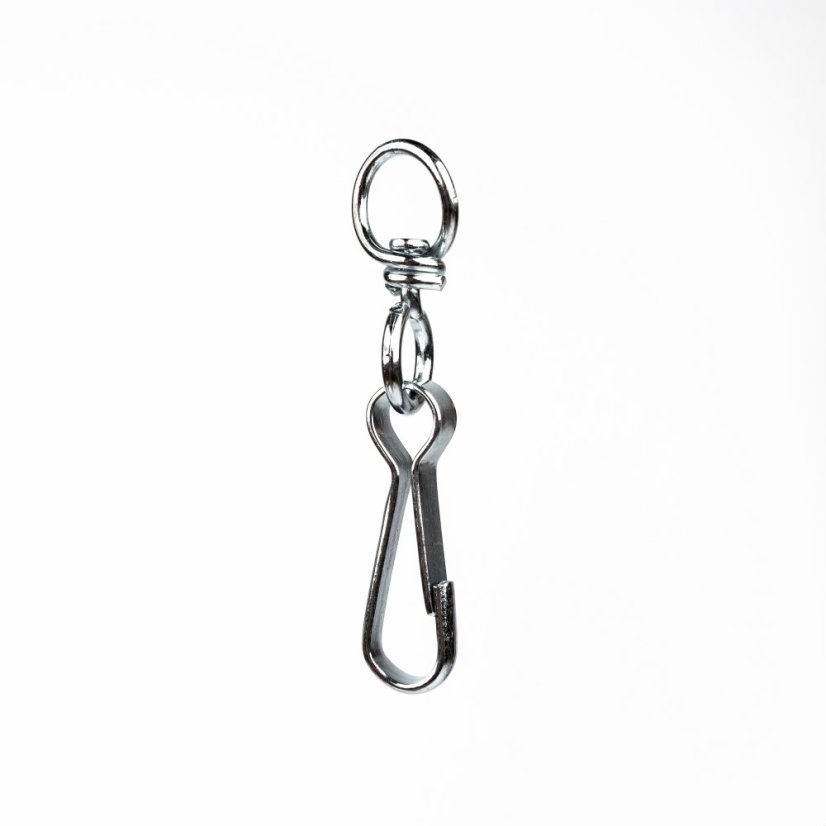 Karabinka řetězová s obrtlíkem 30mm