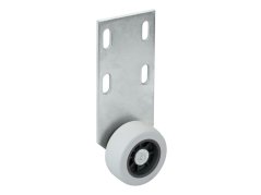 Rolka na płaskowniku 100mm / 40 mm gumowana
