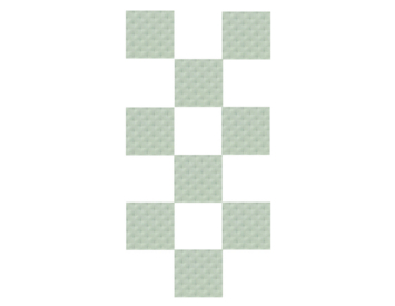 Protiskluzová podložka 30X30 bílá 8ks