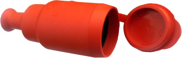 Spojovací zásuvka gumová hermetická WT-40H + GN-H2 16A 250V - sada bílá