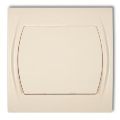 KARLIK jednoduchý vypínač béžový