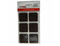 Filcová podložka 45x45 hnědá - 6 ks
