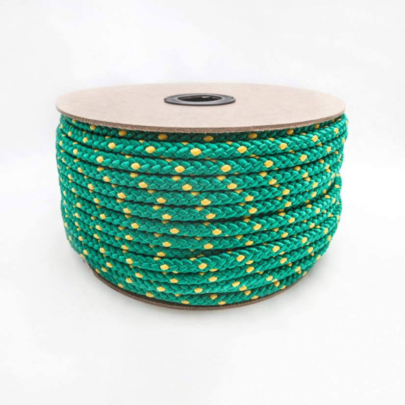 PP 12 Polypropylenové lano PP pletené bez jádra d12