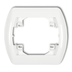 KARLIK Rámeček na zásuvku jednoduchý bílý