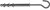 Hmoždinka rámová se stropním hákem 10x100 - 25ks