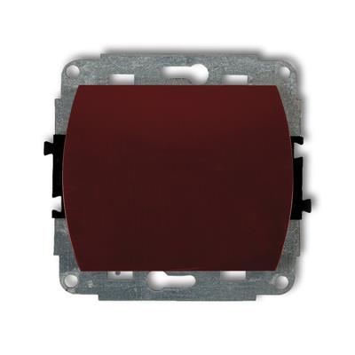 KARLIK Jednoduchý vypínač hnedý