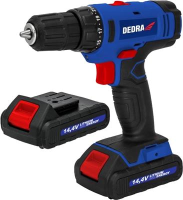 Vrtací šroubovák DEDRA LI-ION 14,4V 2X1,5Ah