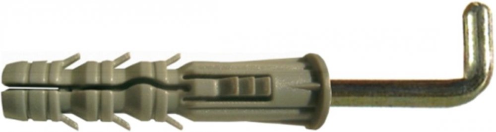 Hmoždinka rozpěrná s hákem 10/6x75 - 100ks