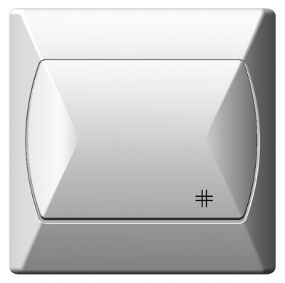 Křížový vypínač bílý