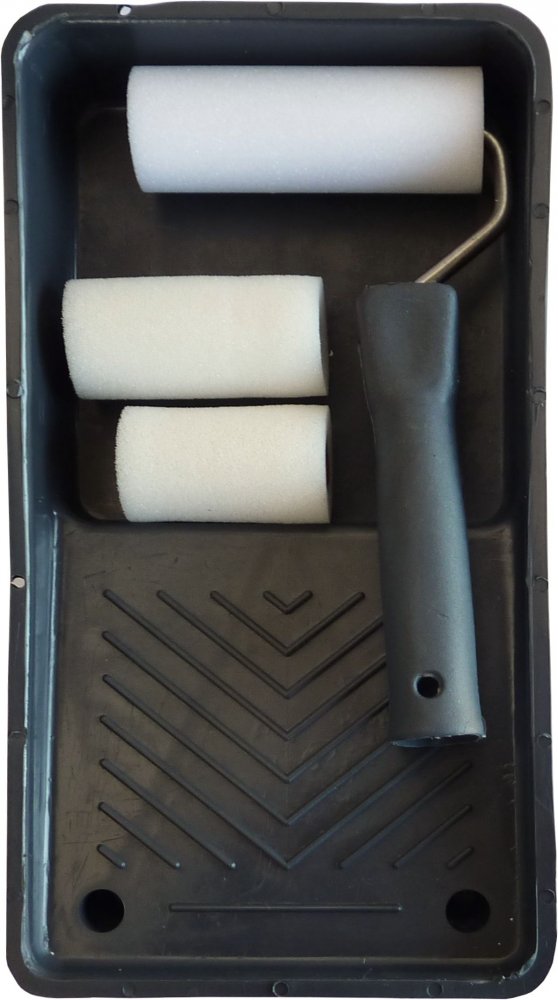 Malířská sada ze tří válečků, držáku a vaničky 250x320mm