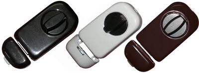 Zámek povrchový 60mm černý