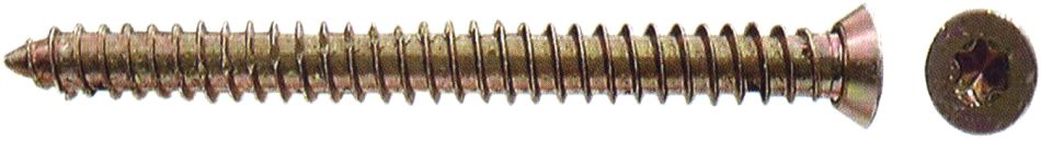 Levně Vrut kalený TURBO pro připevnění montážní kotvy 7,5x112 - 100ks