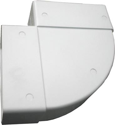 PVC horizontální plochý ohyb 90° 110x55