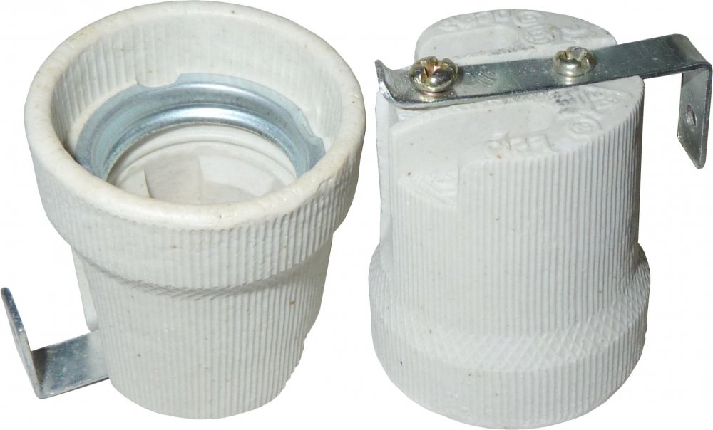 Keramický držák žárovky E14