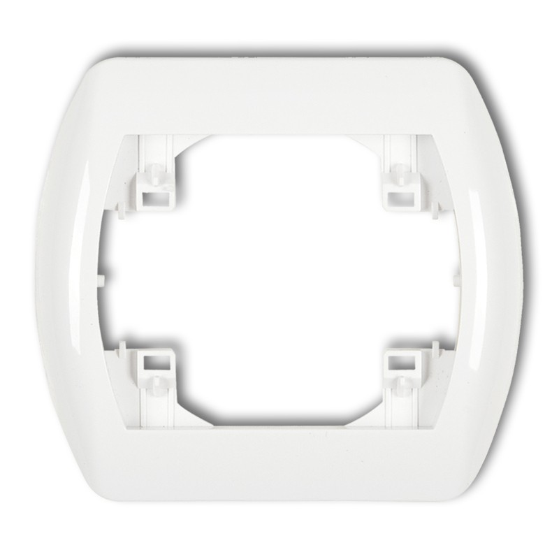KARLIK Rámeček na zásuvku jednoduchý bílý